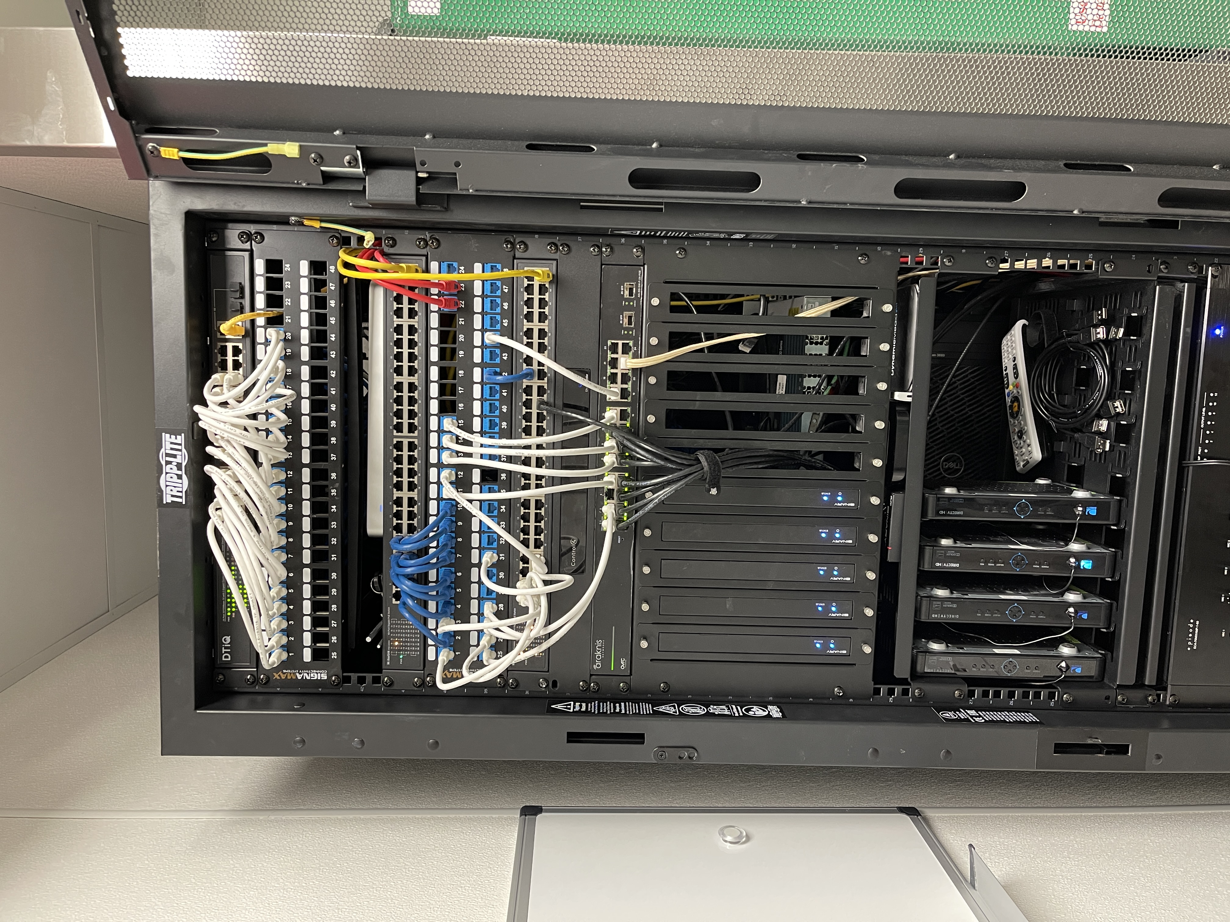 Network and AV rack installed for Mutts K9 Cantina